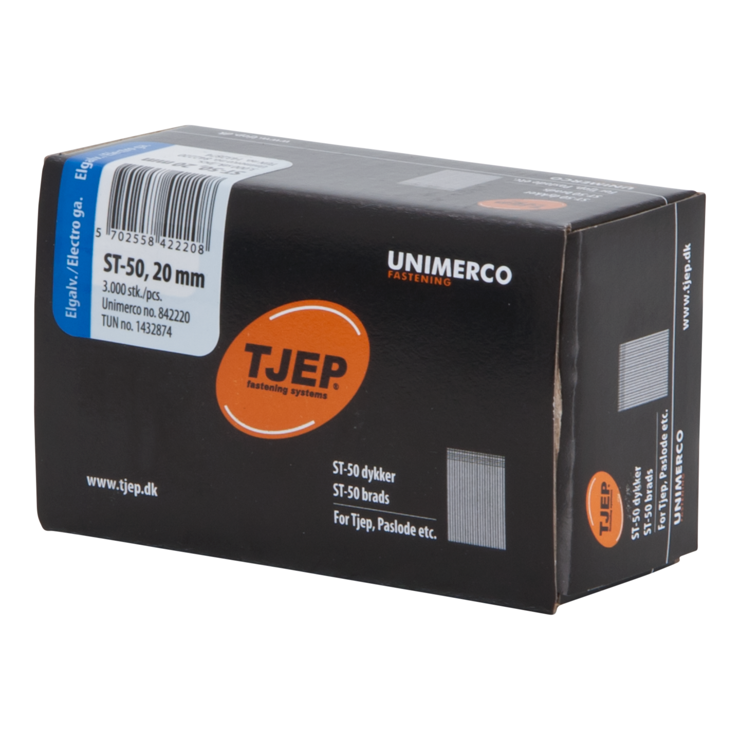 Betoniviimeistelynaula TJEP 20mm karkaistu sähkösinkitty 3000kpl