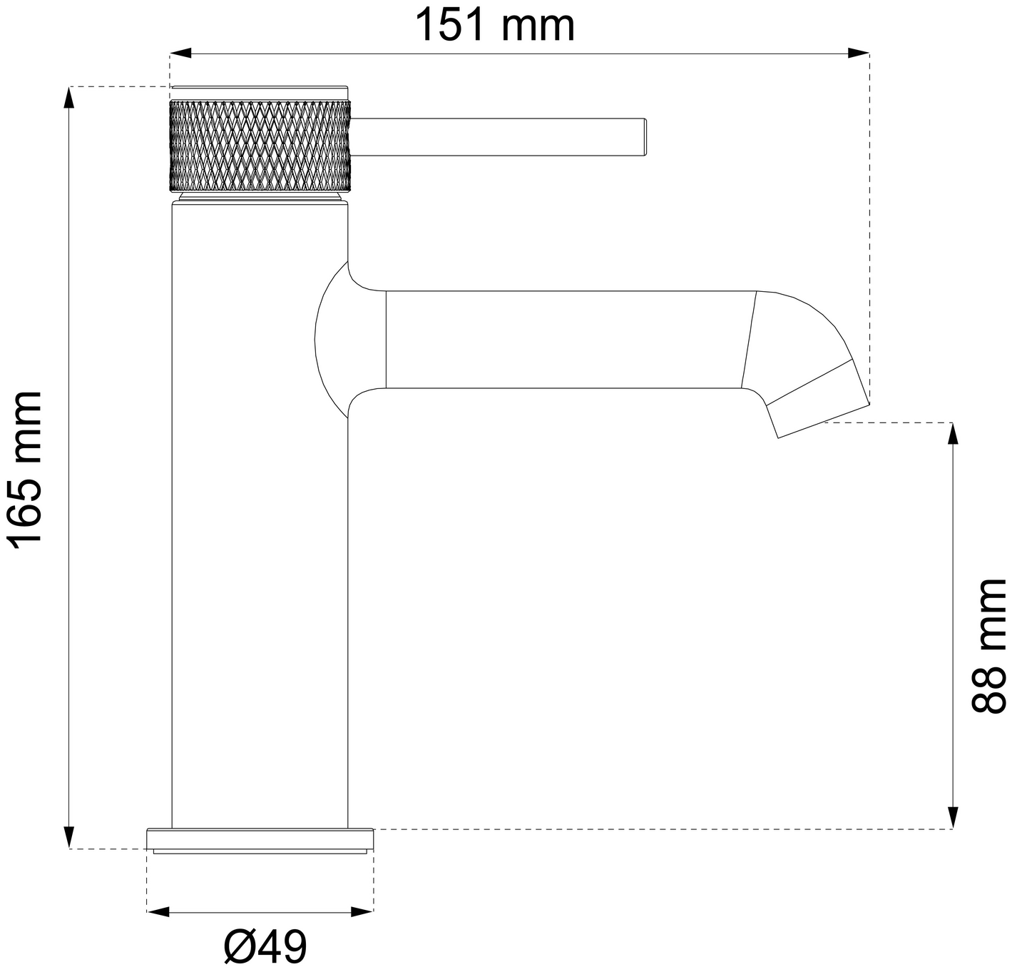 TVÄTTSTÄLLSBLANDARE HABO MIMOSA, KROM