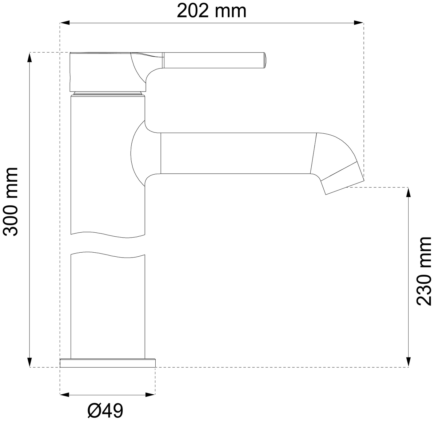 TVÄTTSTÄLLSBLANDARE HABO PEONY HÖG, KROM