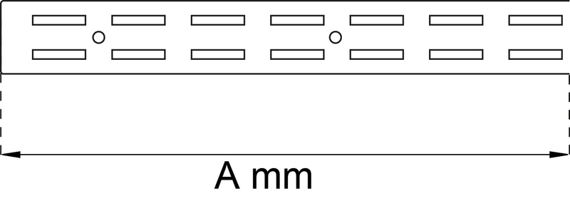 VÄGGSKENA HABO HSS VIT 1500MM