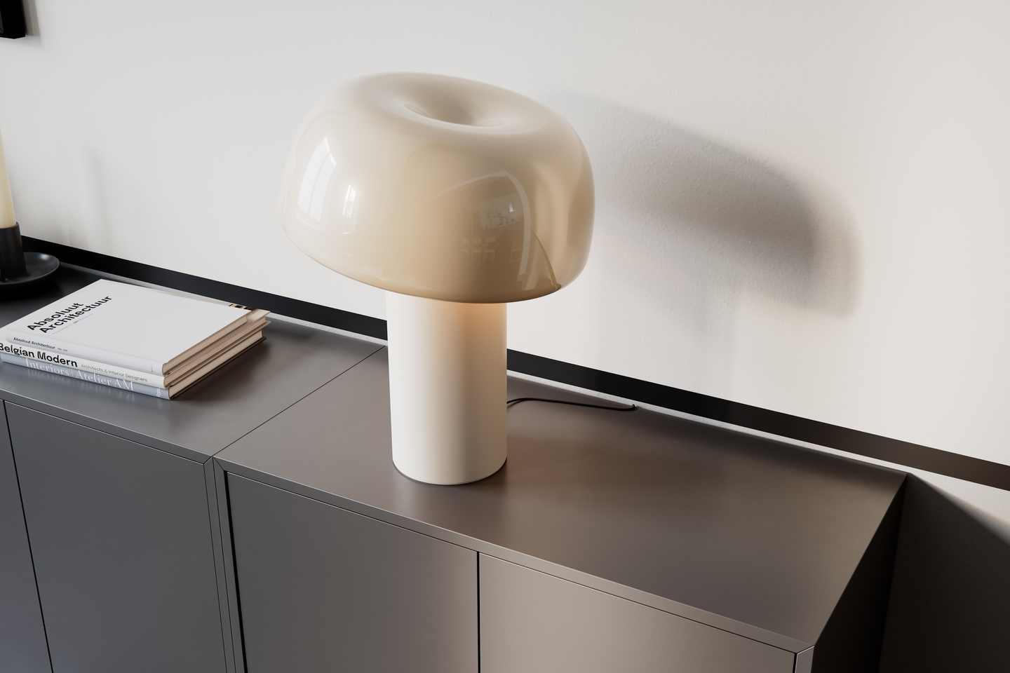 Pöytävalaisin By Rydens Lean on Me beige