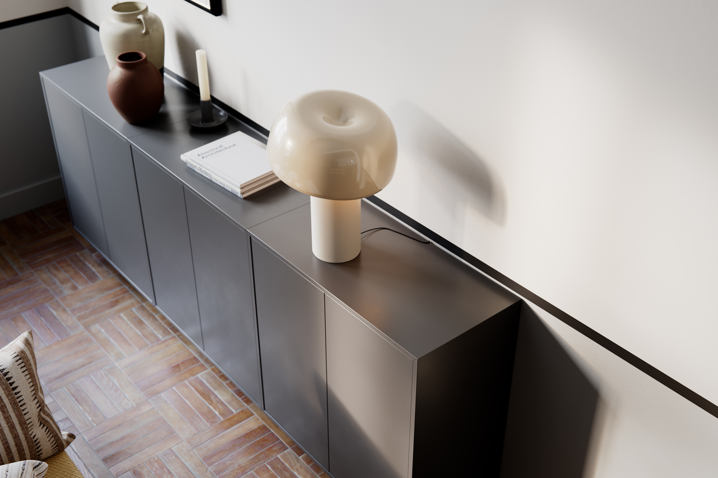 Pöytävalaisin By Rydens Lean on Me beige