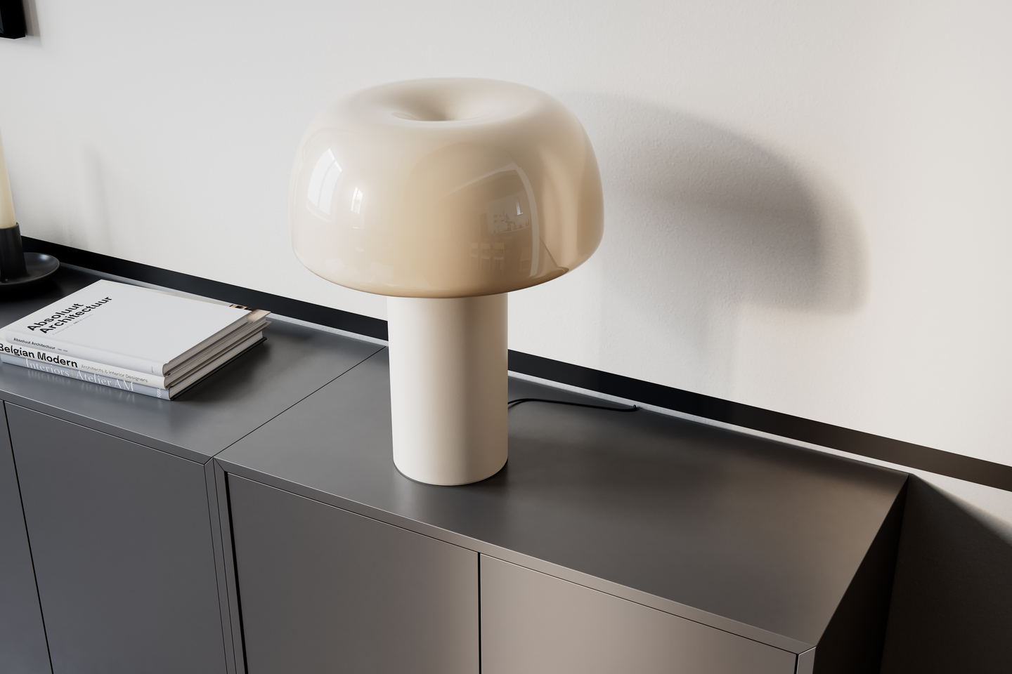 Pöytävalaisin By Rydens Lean on Me beige