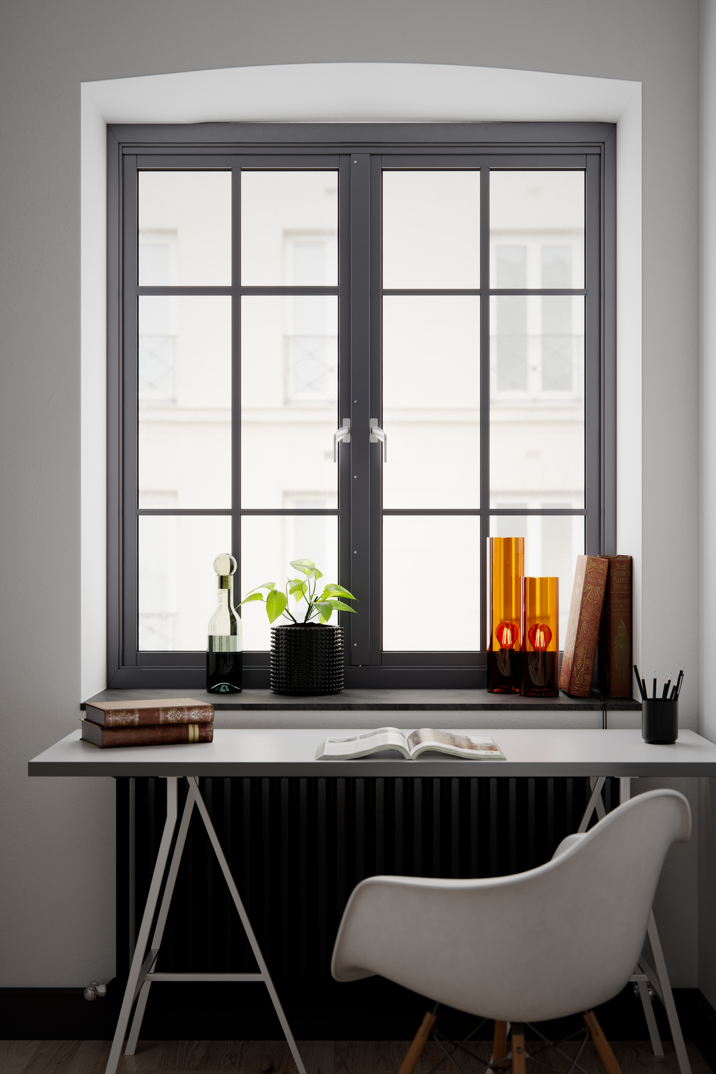 Pöytävalaisin By Rydens Flake 30 cm konjakki