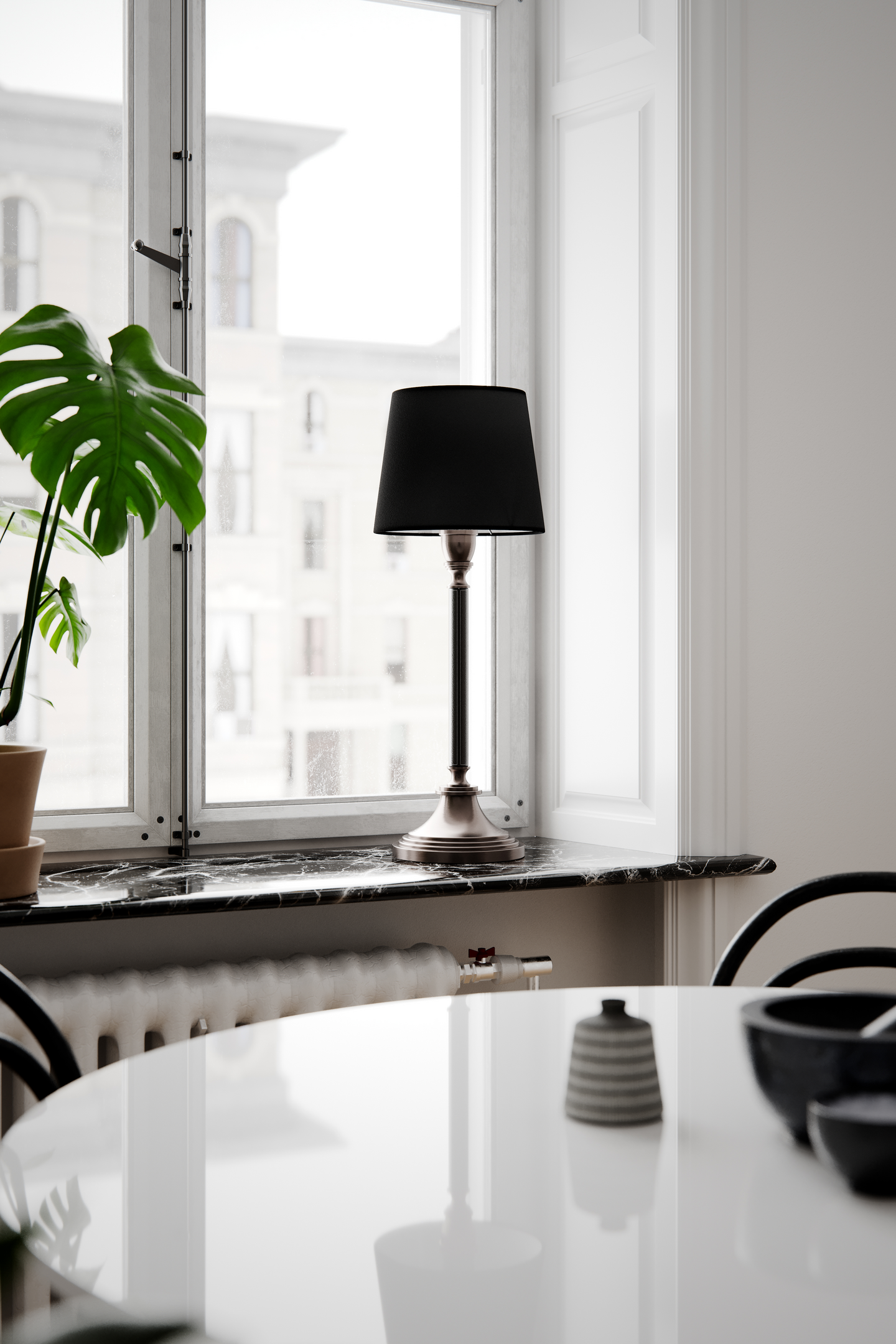 Pöytävalaisin By Rydens Dinant musta