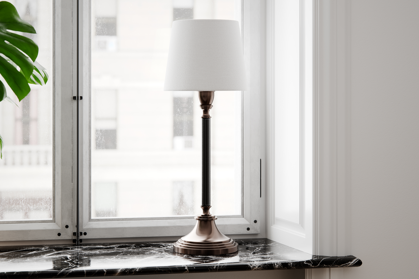 Pöytävalaisin By Rydens Dinant valkoinen