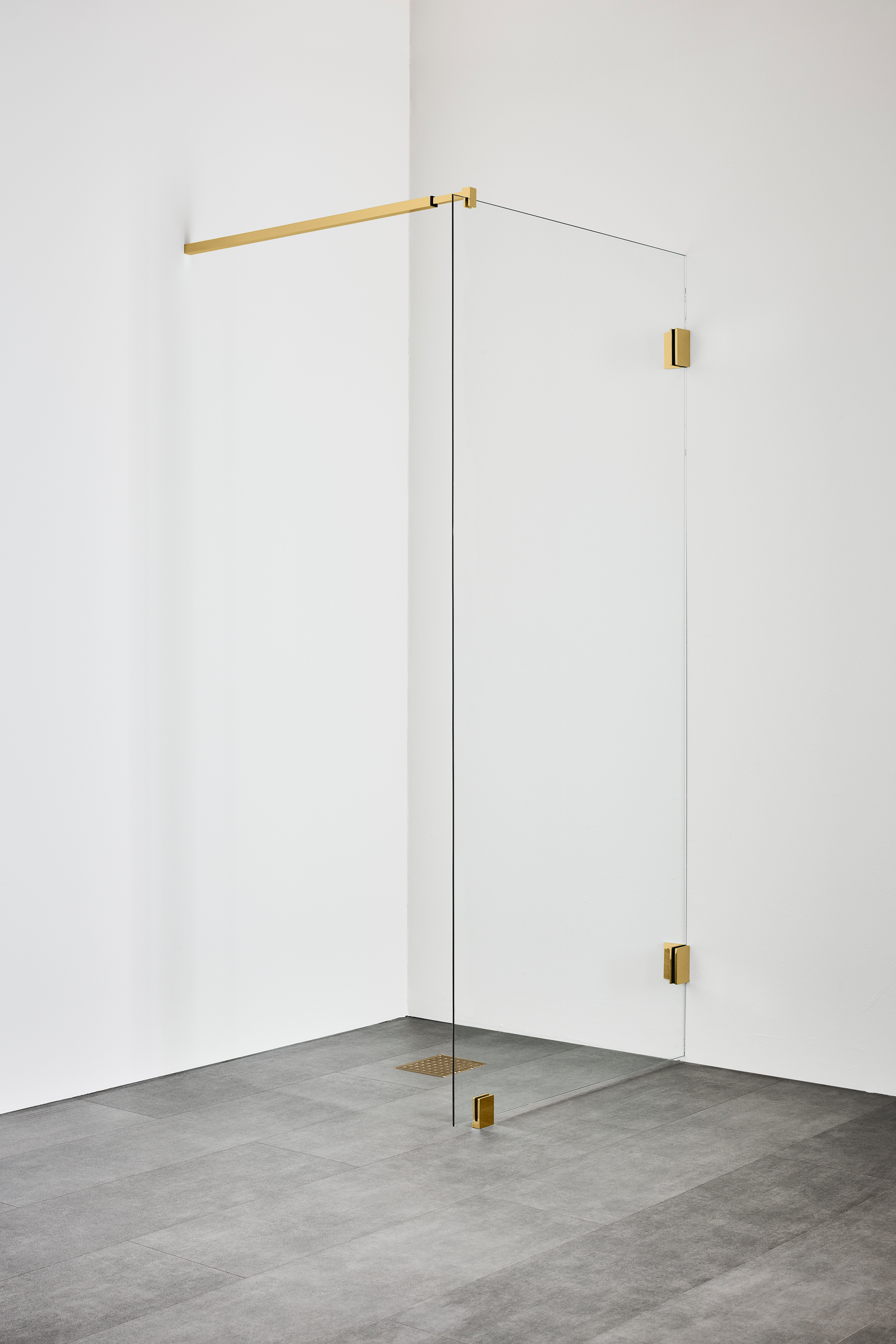 DUSCHVÄGG HAFA INFINITY 100 MÄSSING