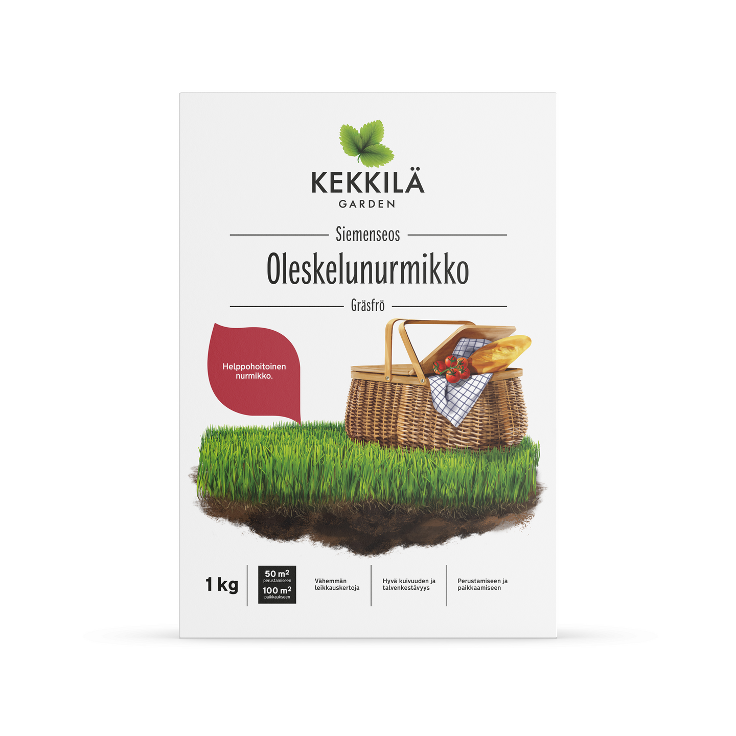 Oleskelunurmikko siemenseos Kekkilä 1kg