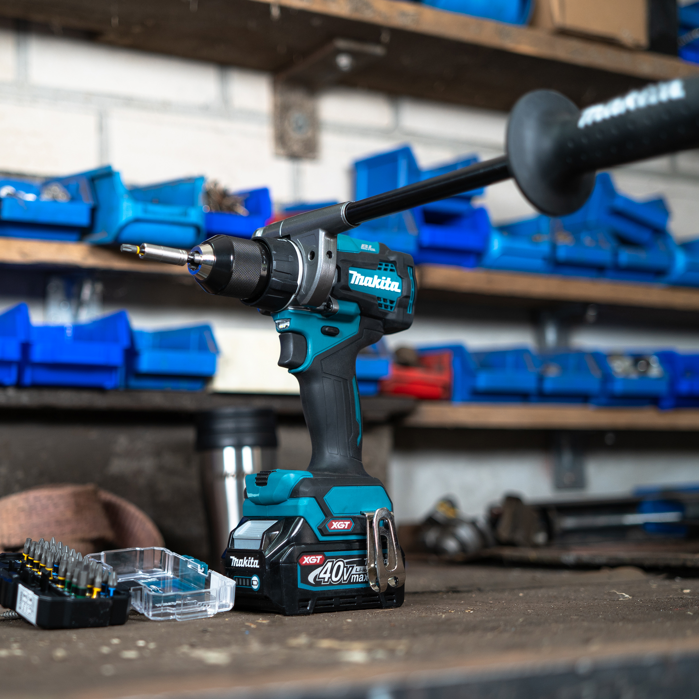 Akkuporakone Makita DF001GD104 40V XGT 1x2,5Ah