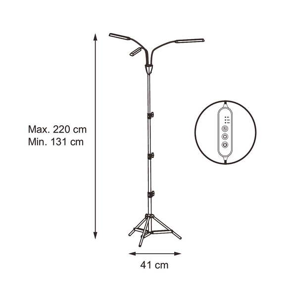 Kasvivalaisin Airam Palm 24W 1130lm 4000K