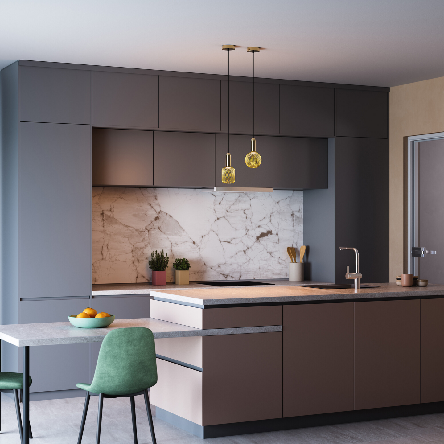 Led-lamppu OSRAM Decor Flat Globe Gold E27 300lm 2700K