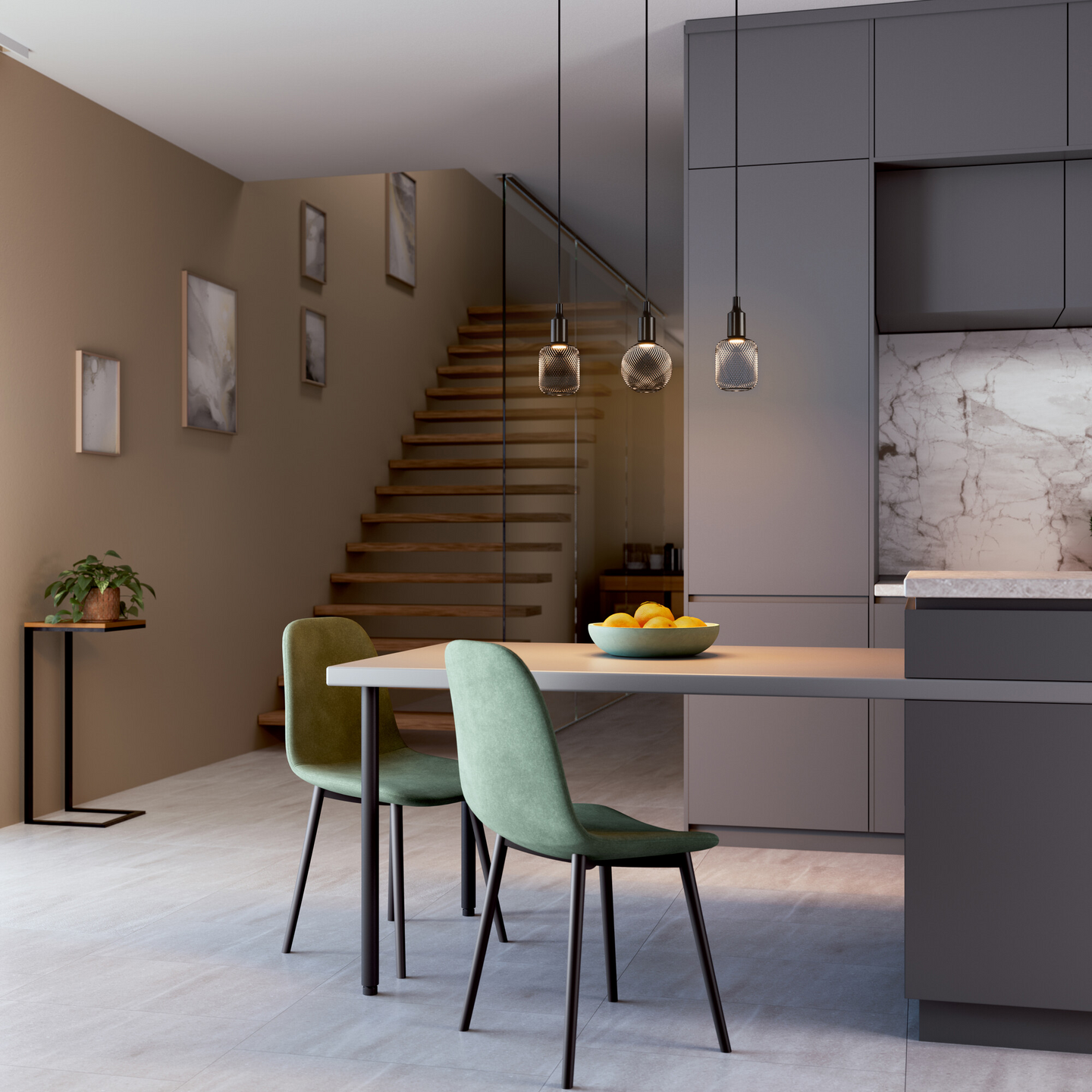 Led-lamppu OSRAM Decor Flat Globe Black E27 300lm 2700K