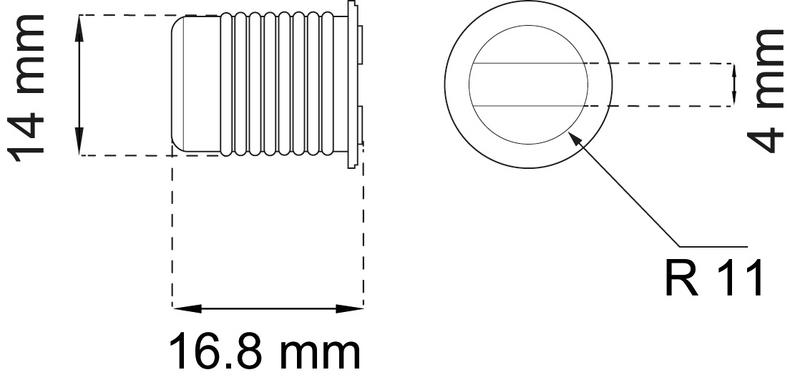 MAGNETLÅS 2KG VIT 2732 2P FÖR INBORRNING