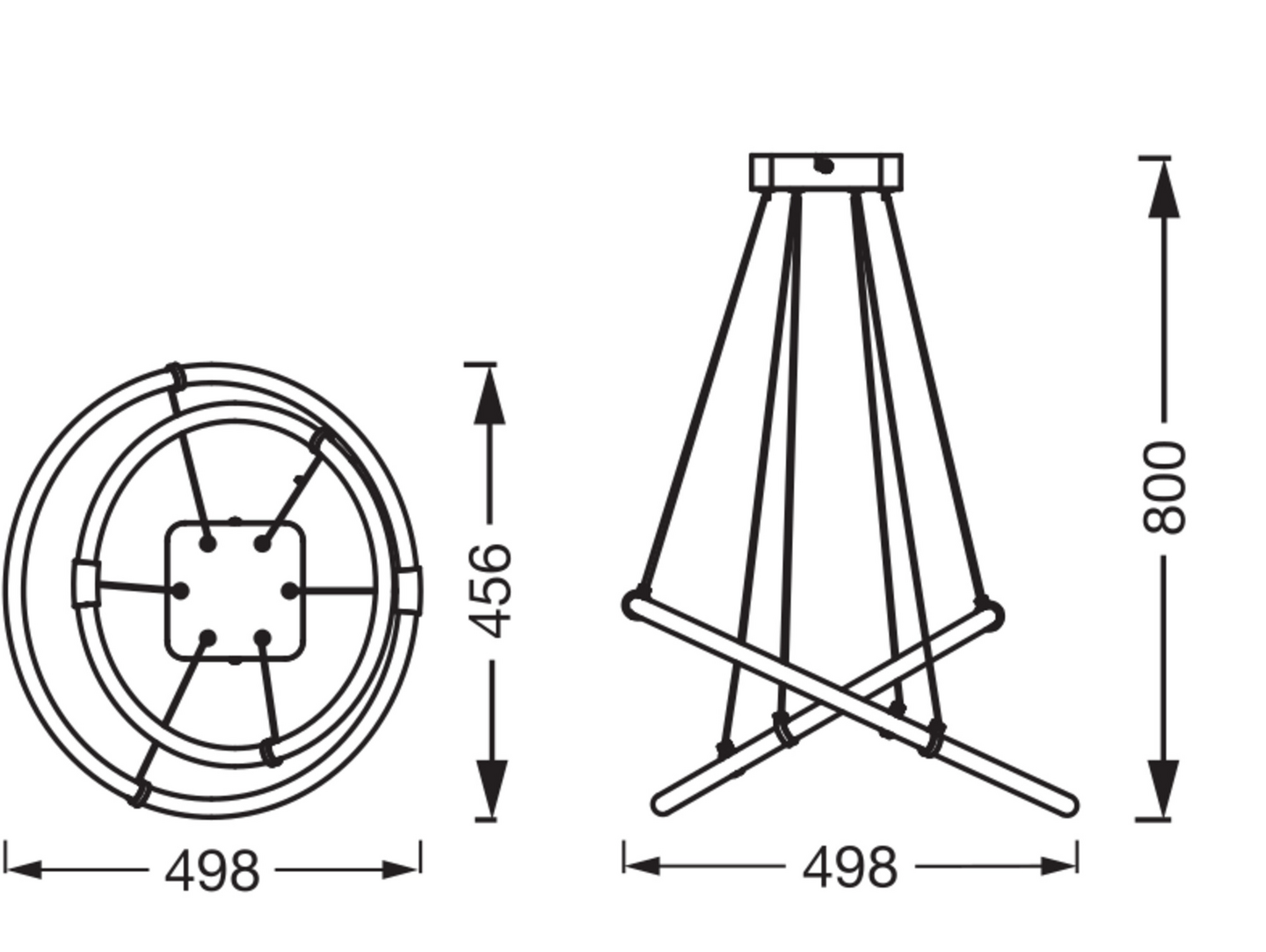 Riippuvalaisin LEDVANCE Decor Celestio 21W 3000K 2400lm Click DIM
