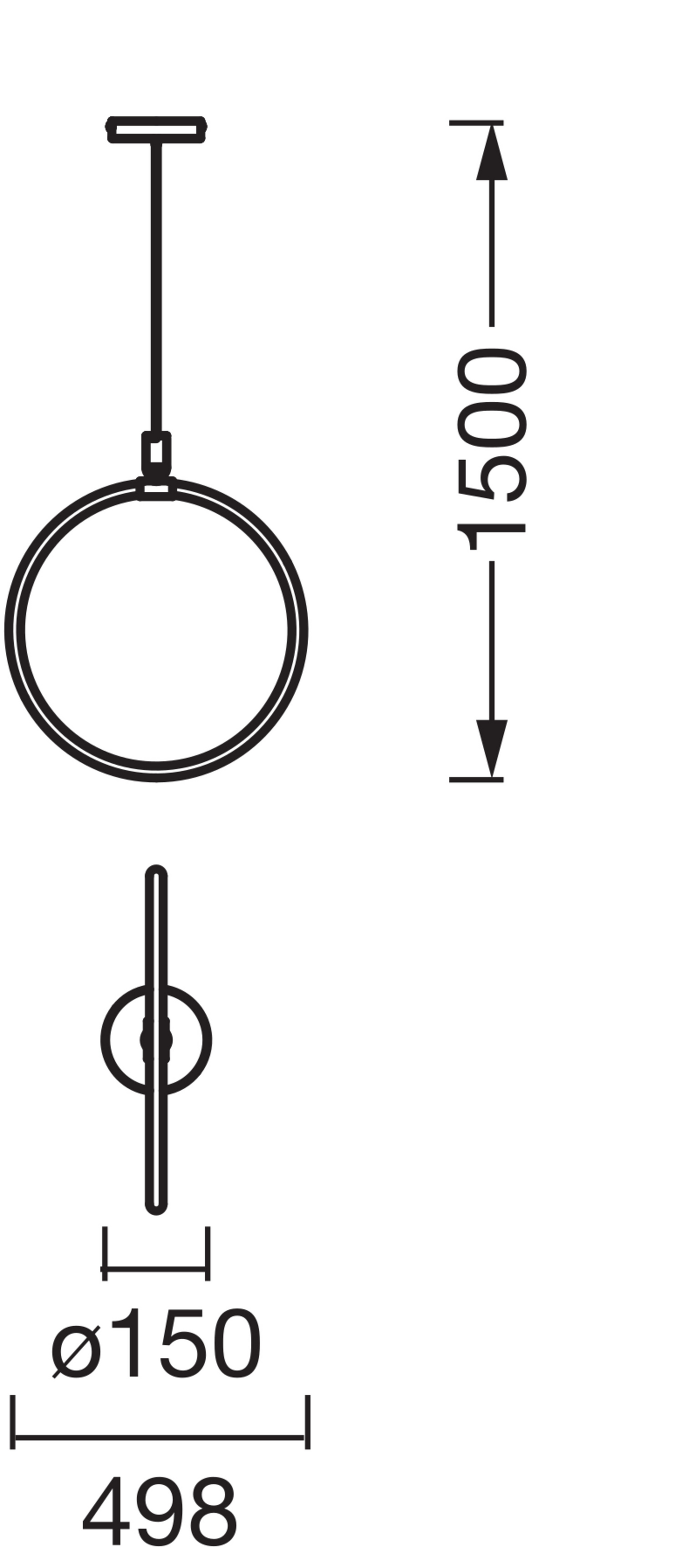 Riippuvalaisin LEDVANCE Decor Aura Vertical 18W 3000K 2000lm Click DIM