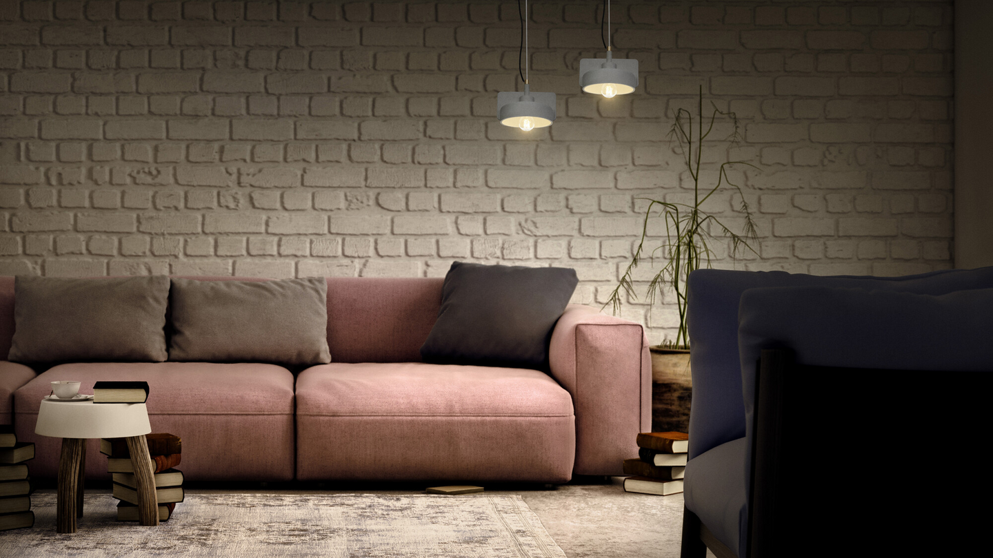 Riippuvalaisin LEDVANCE Decor Mold 225mm 1xE27 tumman harmaa