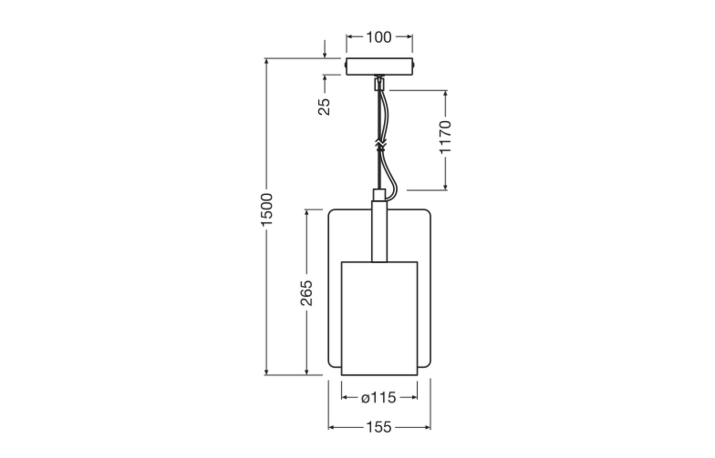 Riippuvalaisin LEDVANCE Decor Mold 155mm 1xE27 kulta