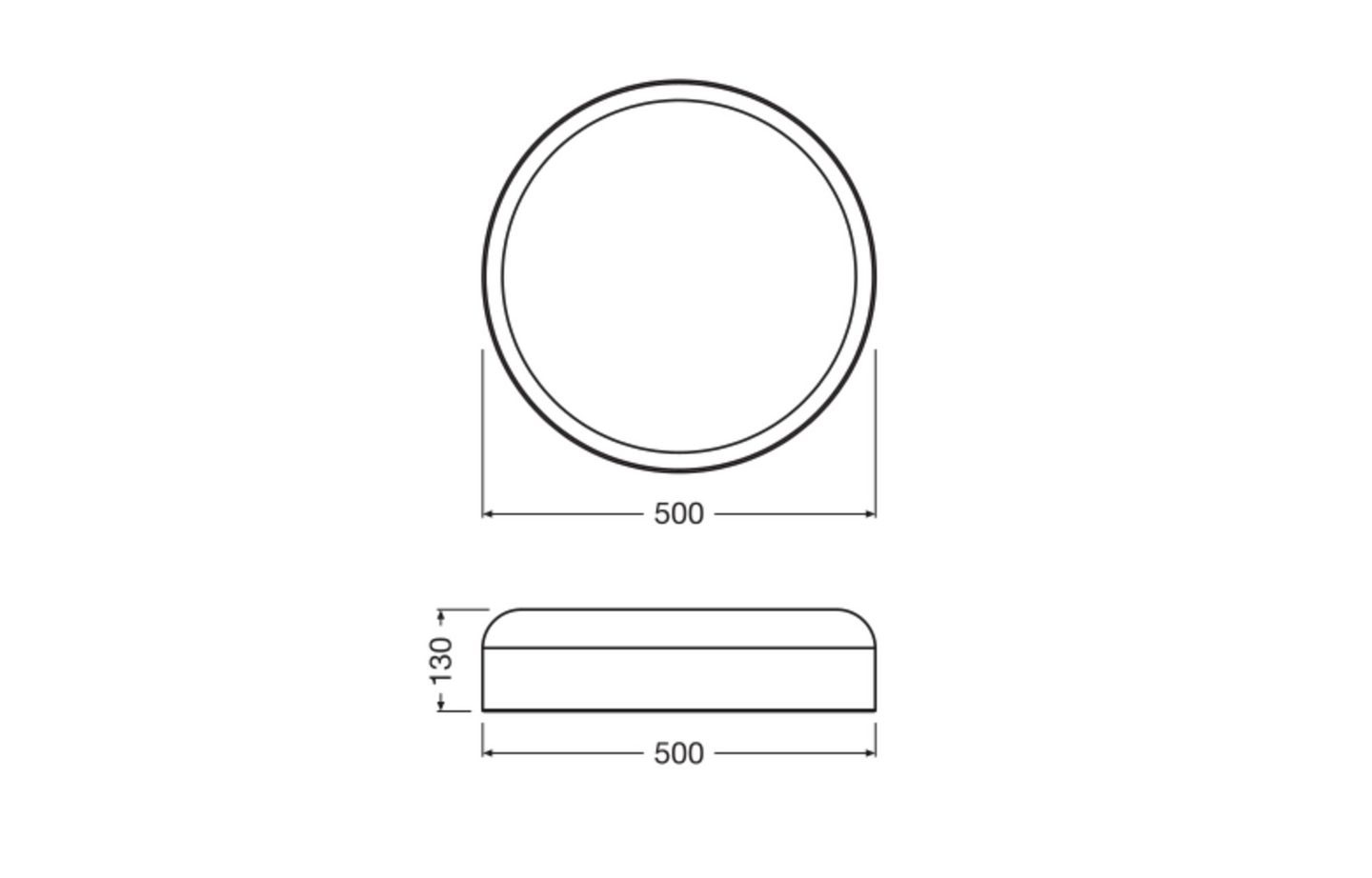 Kattovalaisin LEDVANCE Decor Bamboo 500mm 28W 3000K 1150lm ruskea