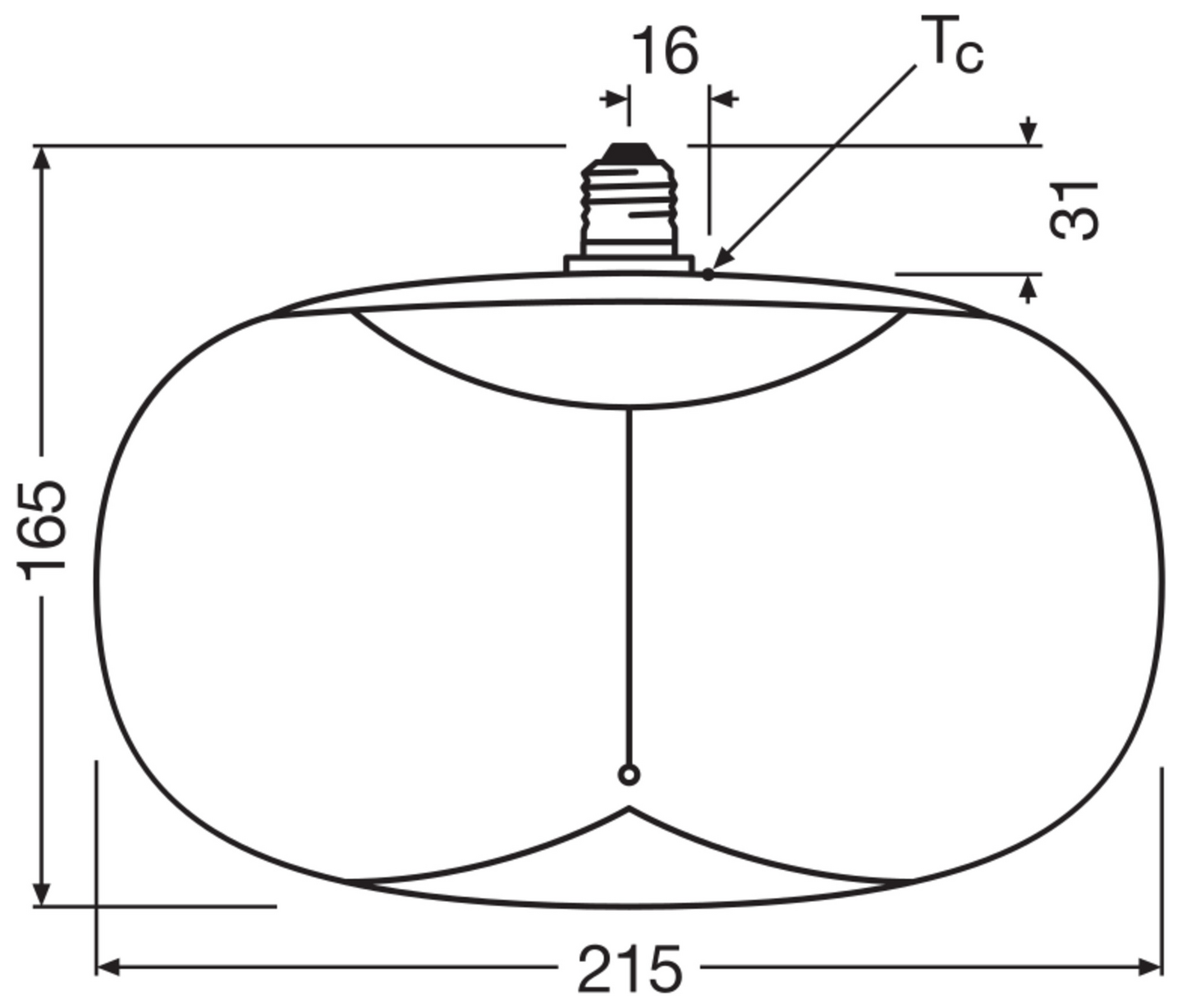 Sisustuslamppu OSRAM Vintage Magnetic Elipse 1800K E27 ruskea