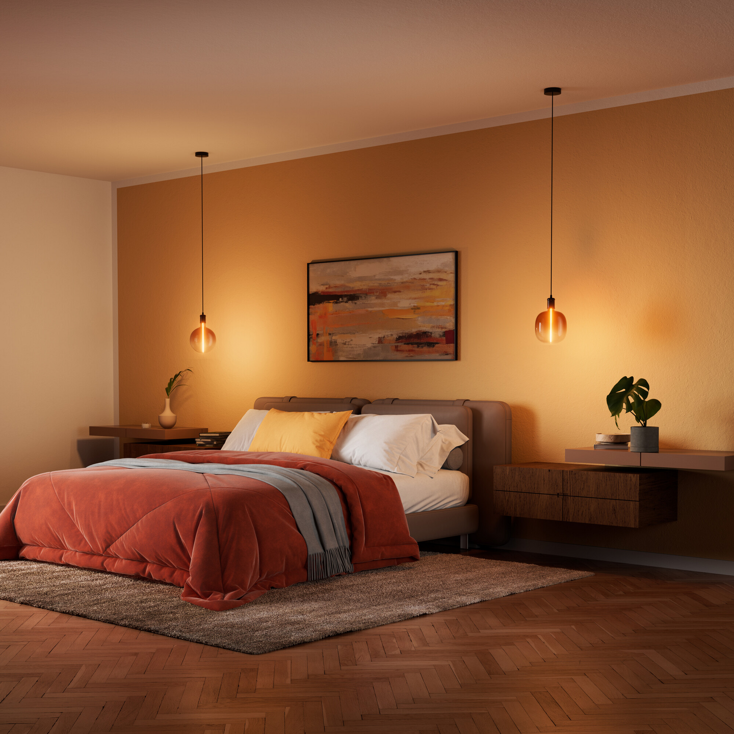 Sisustuslamppu OSRAM Vintage Magnetic Oval 1800K E27 ruskea