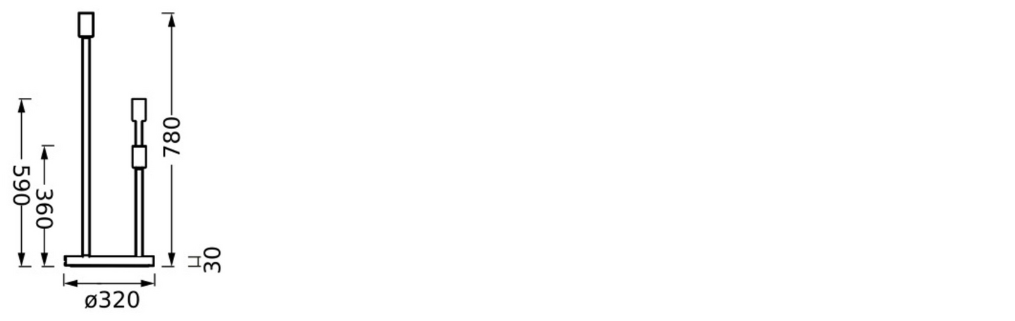 Lattiavalaisin LEDVANCE Decor Stick Floor 3xE27 beige