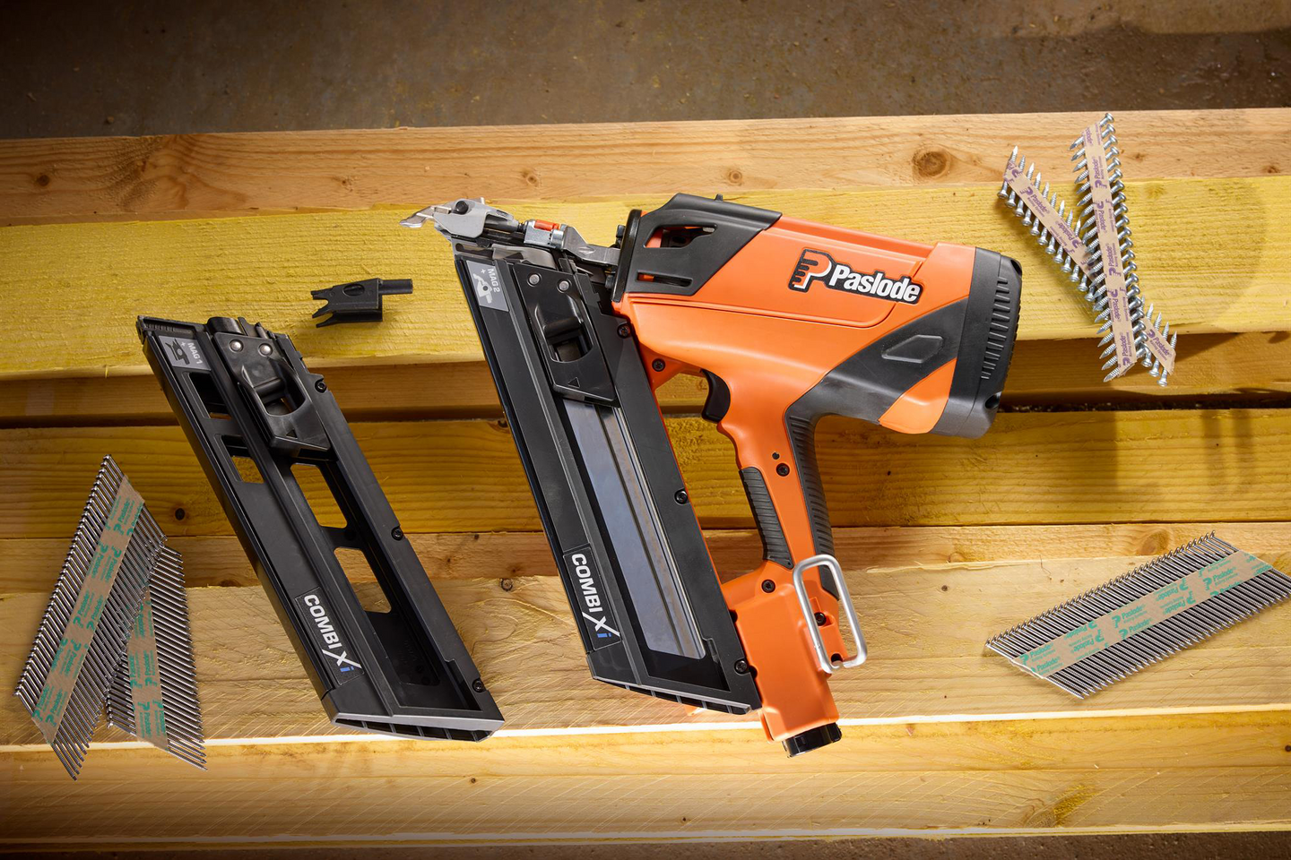 Impulssirunkonaulain Paslode Combi Xi 35-50mm ja 50-90mm