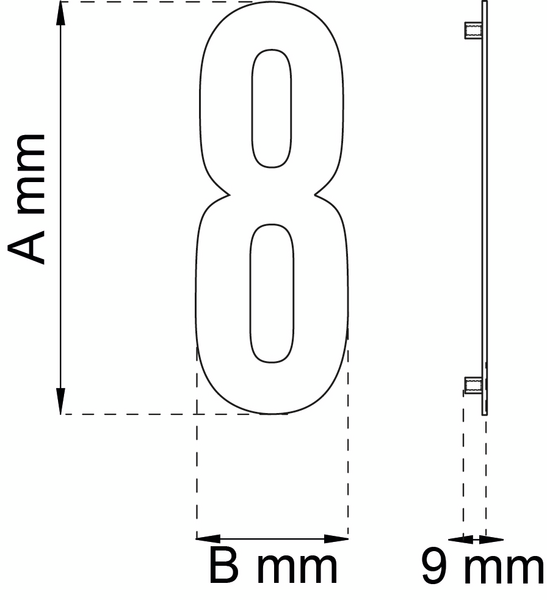 SIFFRA HABO WORK 8 SVART 180MM