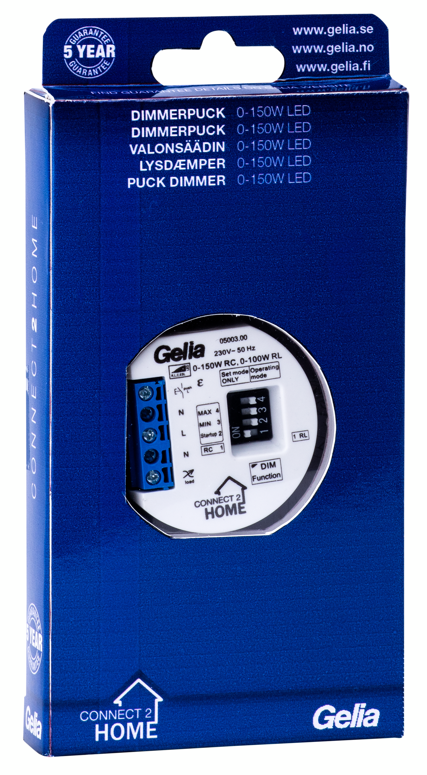 DIMMERPUCK 3-TRÅD LED 0-150W CONNECT 2 HOME