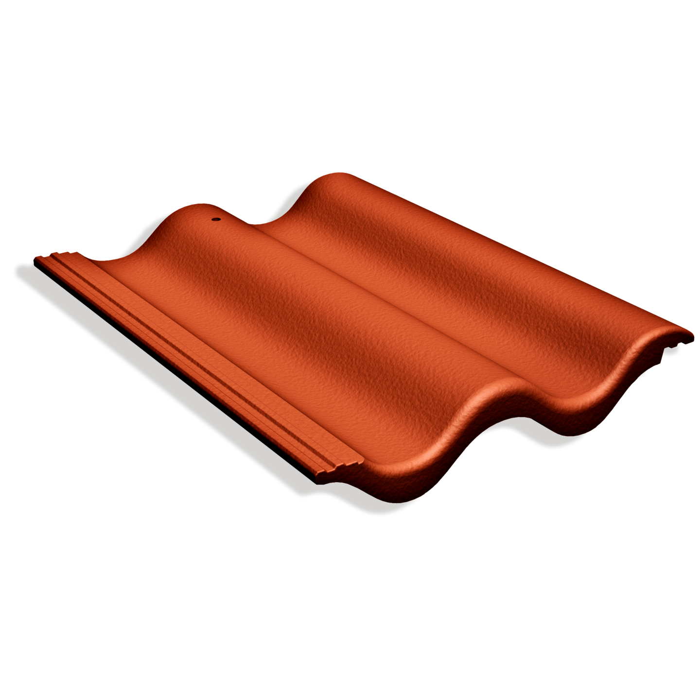 TAKPANNA 2-KUP CANDOR 2-KUPIG BLANK TERRACOTTARÖD