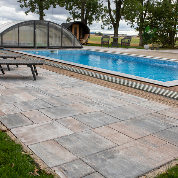 MARKPLATTA BENDERS CITY STORMIX MULTI, SIZE GRÅ VIT ROSTMIX U 60MM