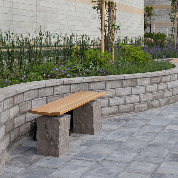 EKSITS BENDERS M INFÄST GRANIT, BÄNKSTÖD RUSTIK 1750X390X34MM