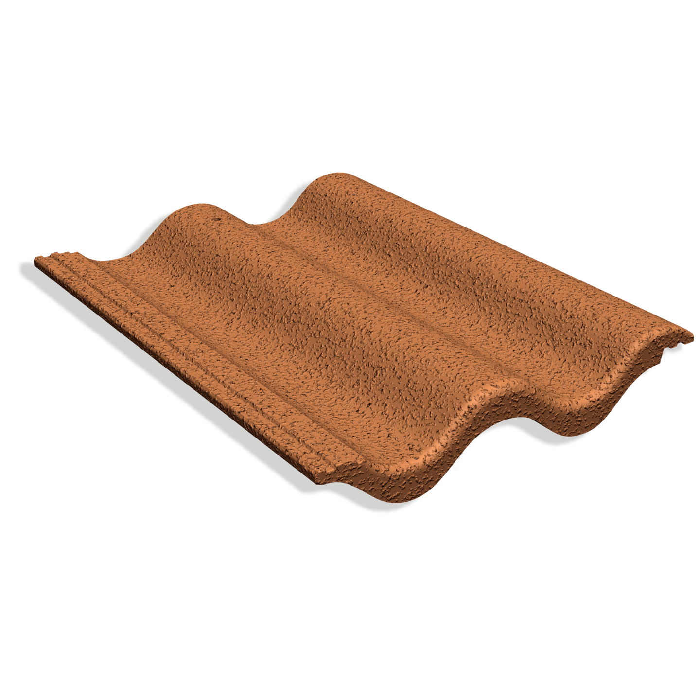 TAKPANNA BENDERS 2-KUPIG STRUKTUR, STRUKTUR TEGELRÖD