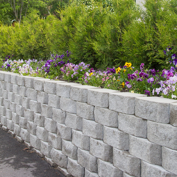 MURSTEN MEGASTONE 150 RUND B GRÅ 385X220X150MM