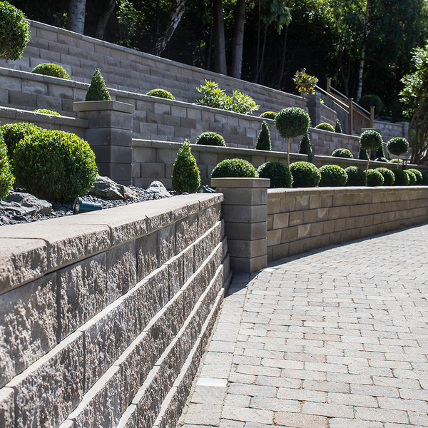 MURSTEN MEGASTONE 150 RAK GRÅ 400X220X150MM 2,87M²/PALL