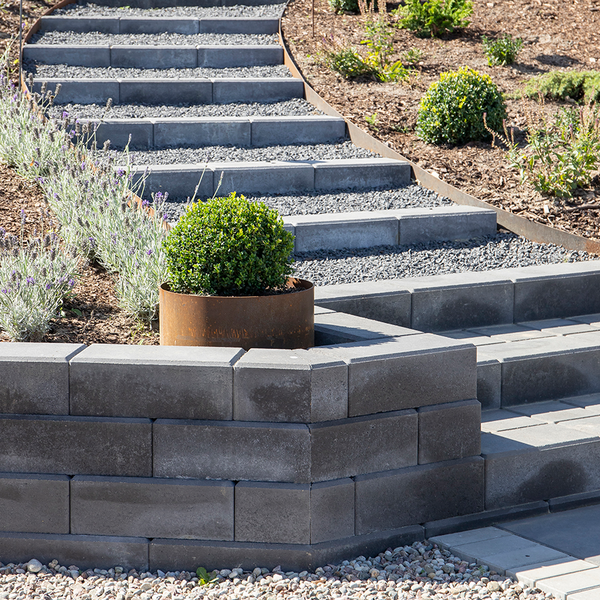 MURSTEN VILLA GRAFIT L 400X200X140MM