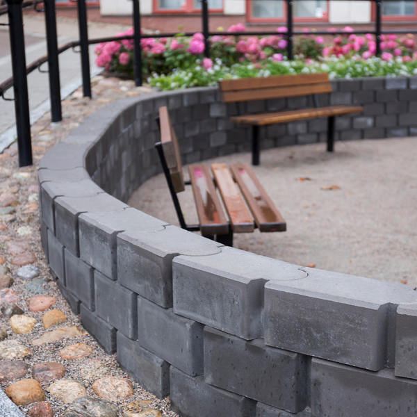 MURSTEN BENDERS TRAIN SLÄT GRAFIT H, 330X200X150MM