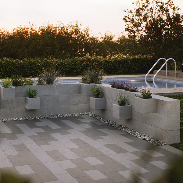 MURSTEN BENDERS VILLA FLEX HÅLBLOCK, GRÅ L 400X200X180MM