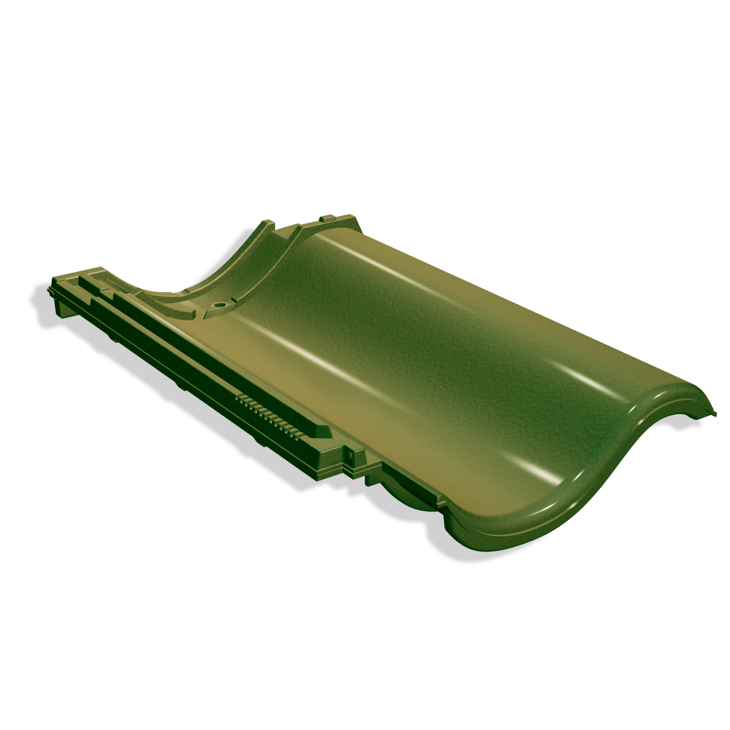 TAKPANNA BENDERS LERTEGEL BENDER HANSA, 1-KUPIG GLASERAD SCHILFGRÖN