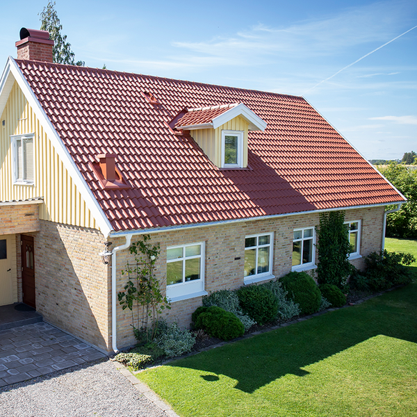 TAKPANNA BENDERS LERTEGEL BENDER, TVILLING 2-KUP ENGOBE LAVARÖD