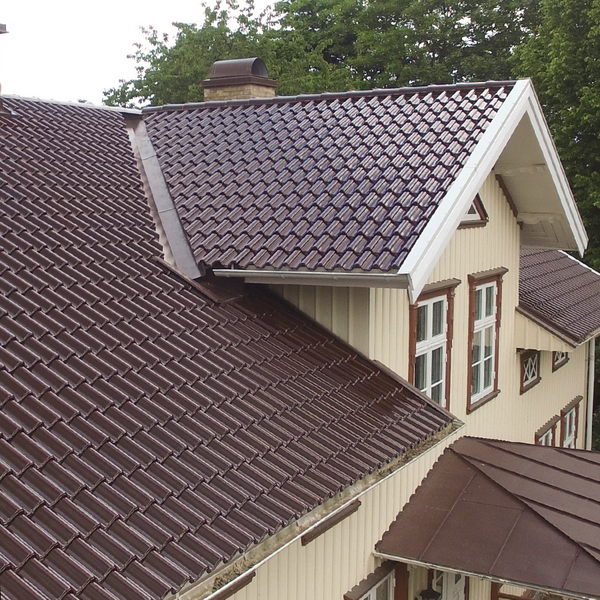 TAKPANNA BENDERS TVILLING NÖTBRUN, 2-KUPIG GLASERAD NÖTBRUN