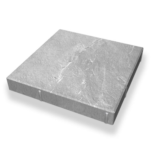 MARKPLATTA BENDERS CA B GRÅ 420X420X60, FASAD GRÅ B 420X420X60MM