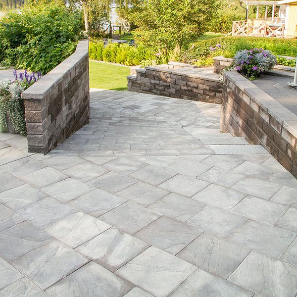 MARKPLATTA BENDERS CA B GRÅ 420X420X60, FASAD GRÅ B 420X420X60MM