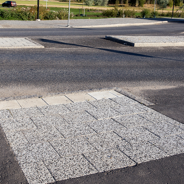 MARKPLATTA BENDERS FRILAGD VIT/SVART, MARMOR H 350X350X80MM