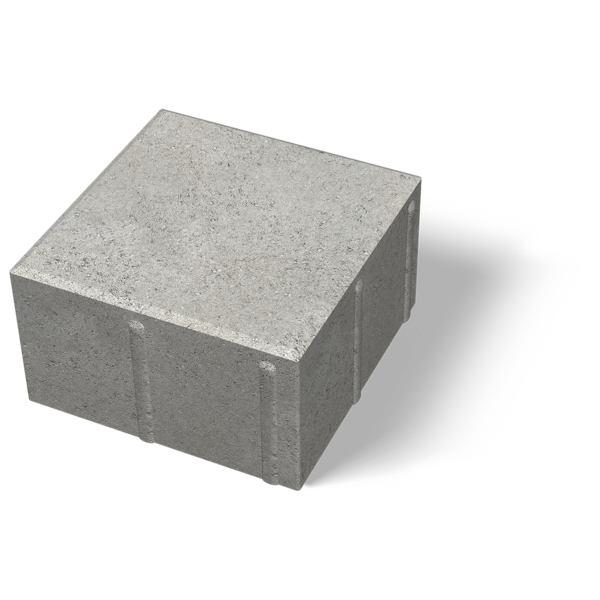 PLATTA BENDERS SLÄT GRÅ 175X175X100MM, TRÄDGÅRDSPLATTA SIENA