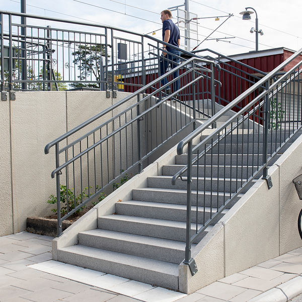 BOTTENSTEG BENDERS BOHUS ELEGANT GRÅ, 2100X350X170(150)MM