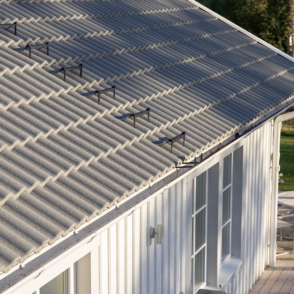 TAKPANNA BENDERS STRUKT 2-KUP YB MGRÅ, 2-KUPIG STRUKTUR MELLANGRÅ