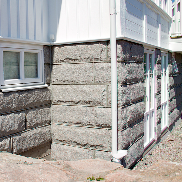 BEKLÄDNAD BENDERS HÖRN 40+20X30X3,5CM, RUSTIK GRÅ 400+200X300X35MM