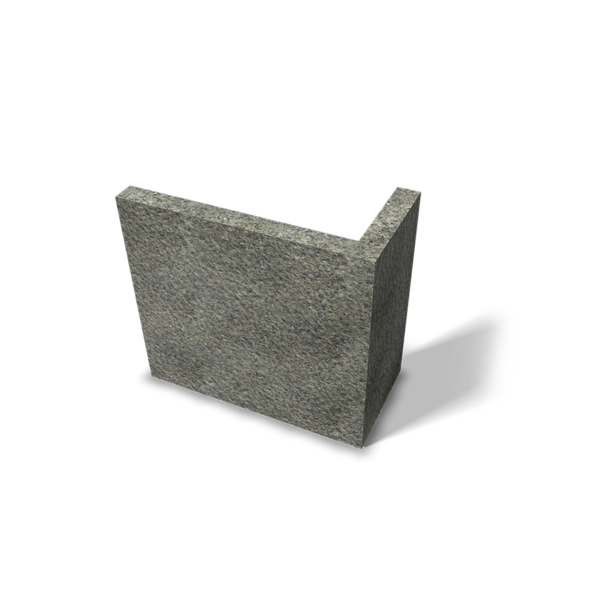 TUNNSTEN BENDERS BOHUS BEKLÄDNAD HÖRN, GRÅ 385+188X300X30MM