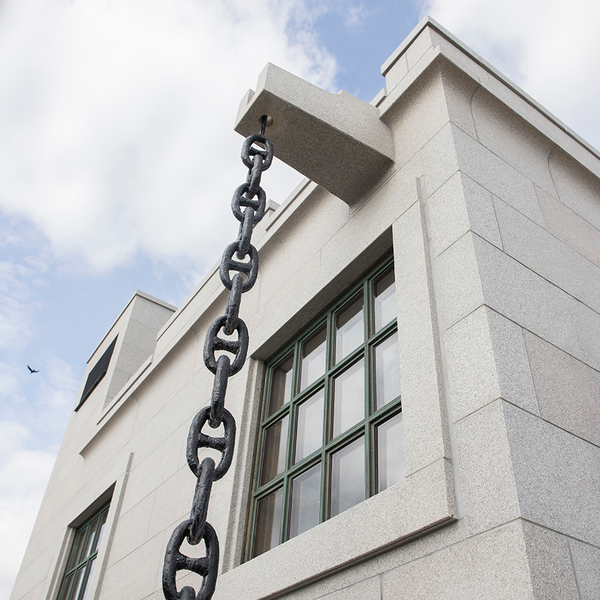 TUNNSTEN BENDERS BOHUS BEKLÄDNAD HÖRN, GRÅ 385+188X300X30MM