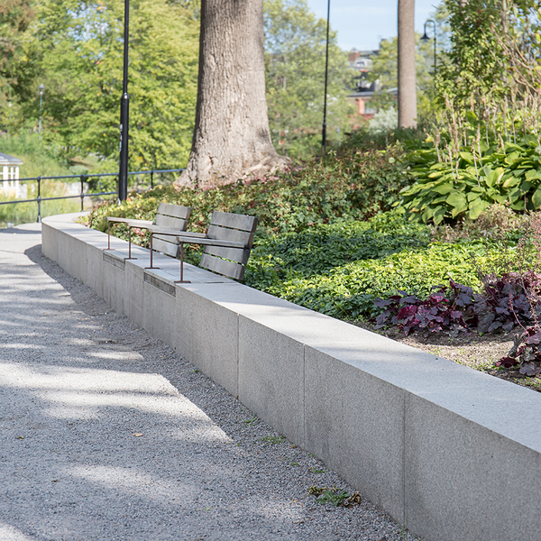 BLOCKSTENSMUR BENDERS BOHUS ENKEL ELEG, GRÅ 700-2800X200X500(350)MM
